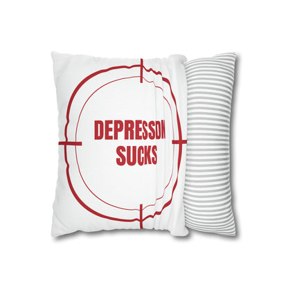 Depression Sucks Pillow Case